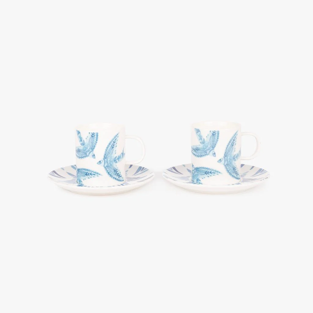 2 chávenas de chá BLUE BIRD - Image 3