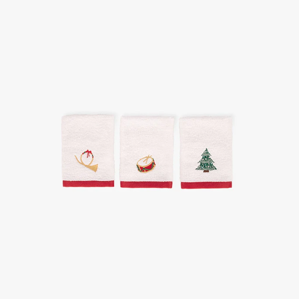 Conjunto de Toalhetes Algodão Natal NUTCRAKER