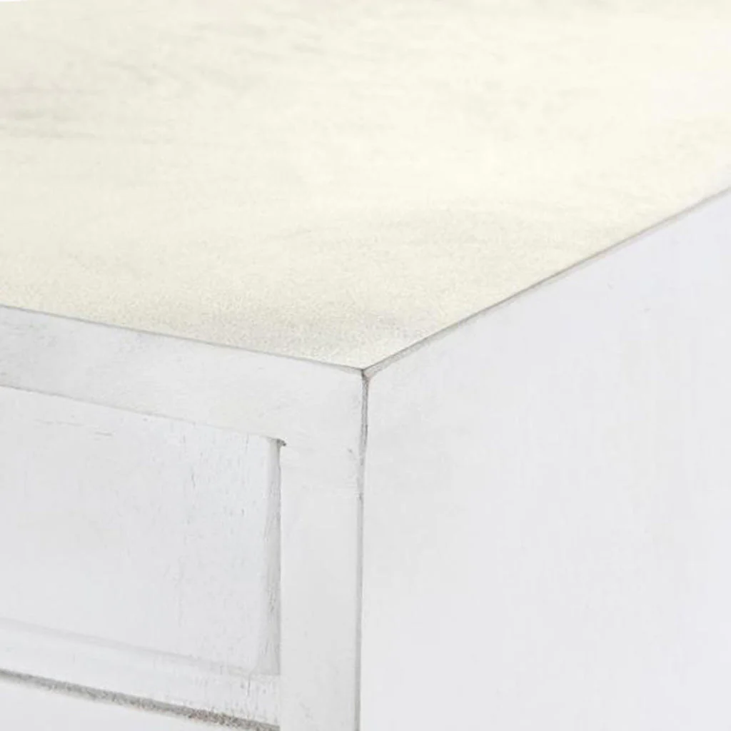 Aparador Relevo Branco com Acabamentos Dourado 157X43X84 WHITE GLOW - Image 4