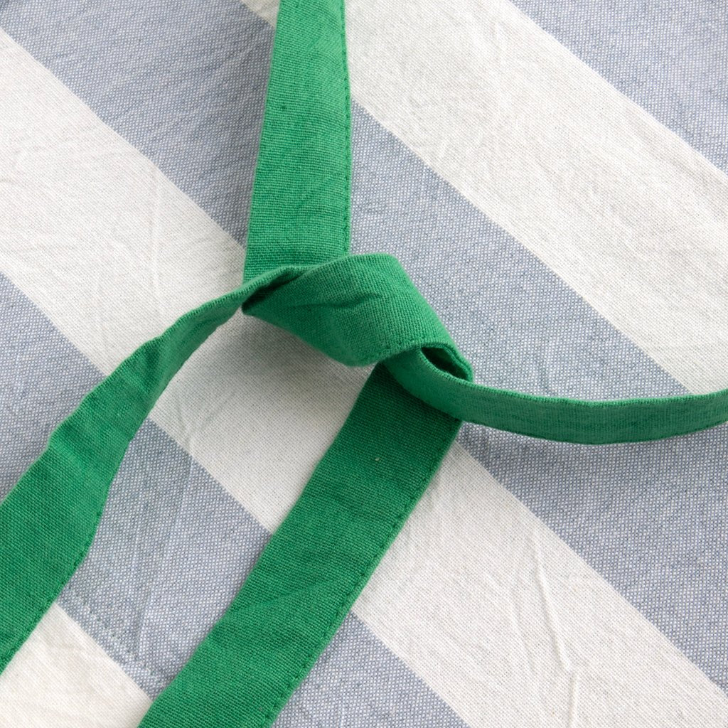 Avental de Algodão Riscas Azul com bolso Verde TÂNGER - Image 5