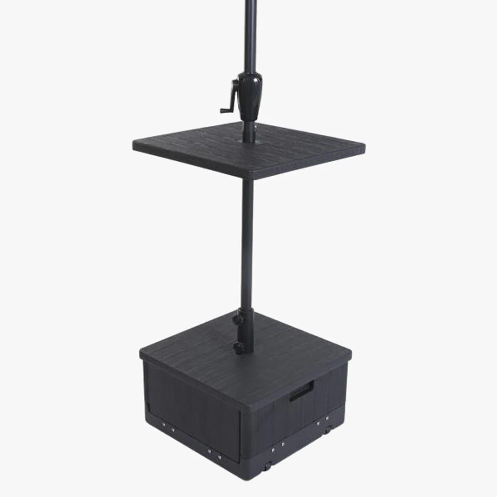 Base de Chapéu de Sol em Plástico com Mesa de Apoio 53x53x30 HORIZON - Image 2