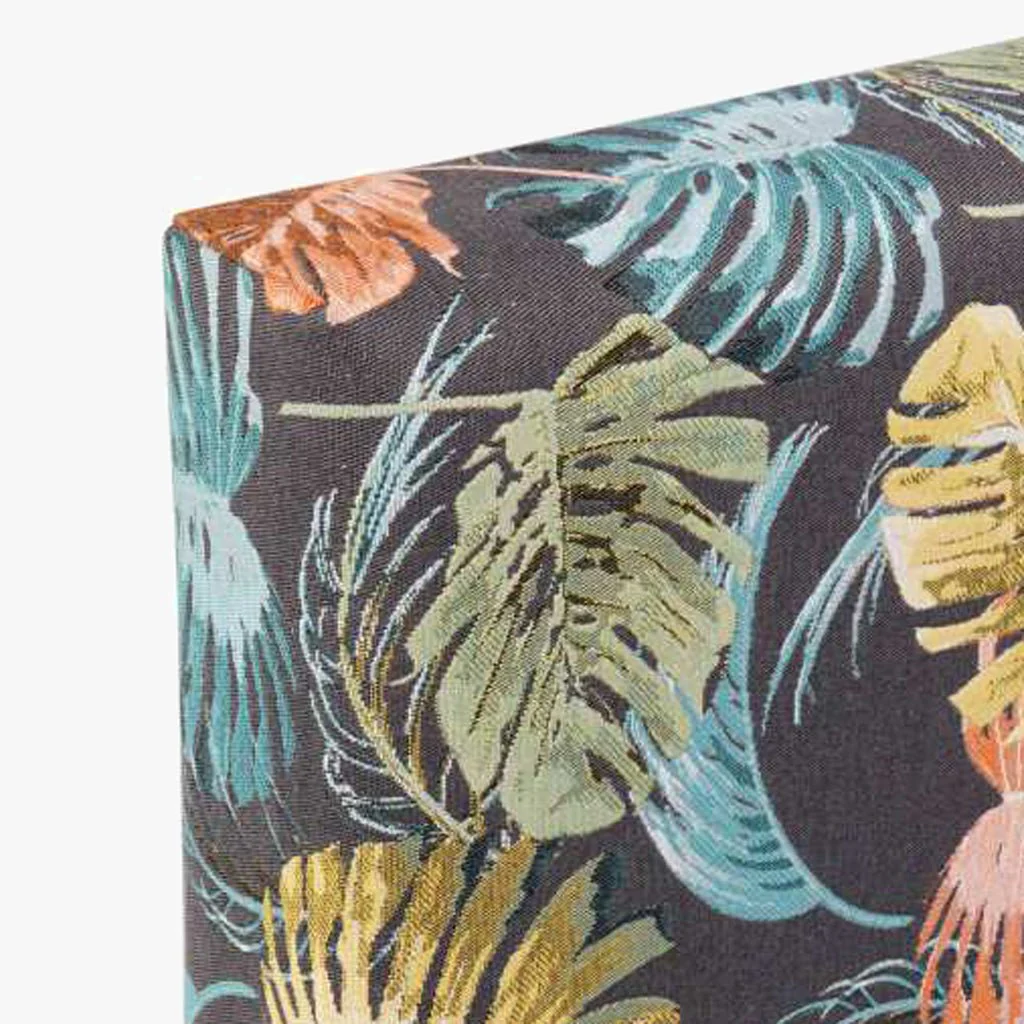 Cabeceira Cama Estofada com Padrão Floral Azul 160x10x60 SERENA - Image 5