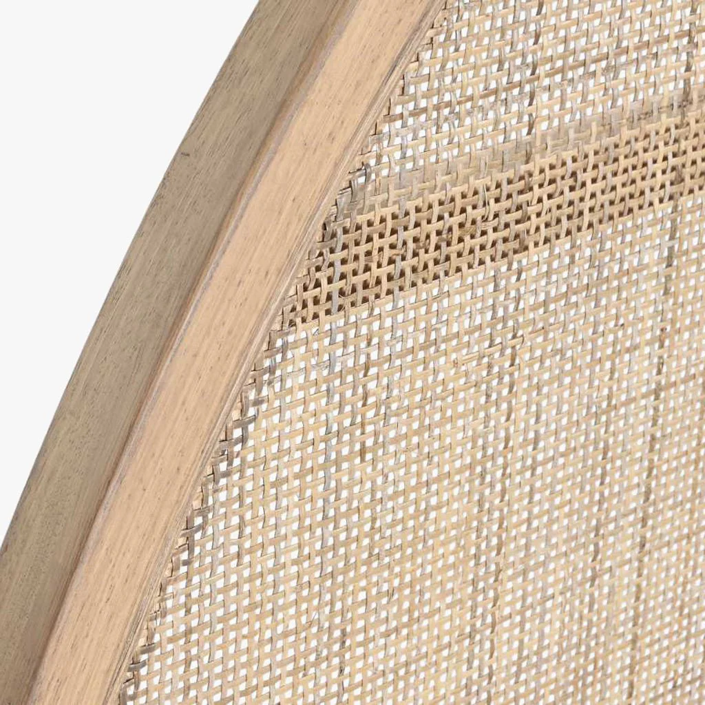 Cabeceira Cama Redonda Rattan 180x3,5x120 SERENA - Image 3
