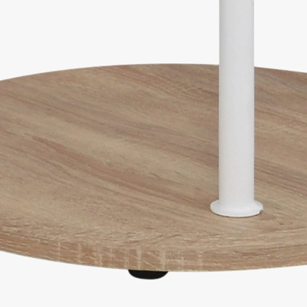 Cabide Pé Branco com Madeira Natural 45x162 OLIMPO - Image 4