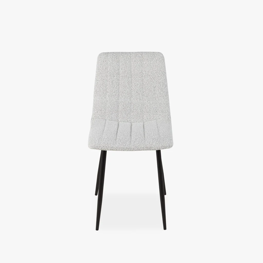 Cadeira Branco Castanho com Pés em Metal Preto RIBE - Image 3