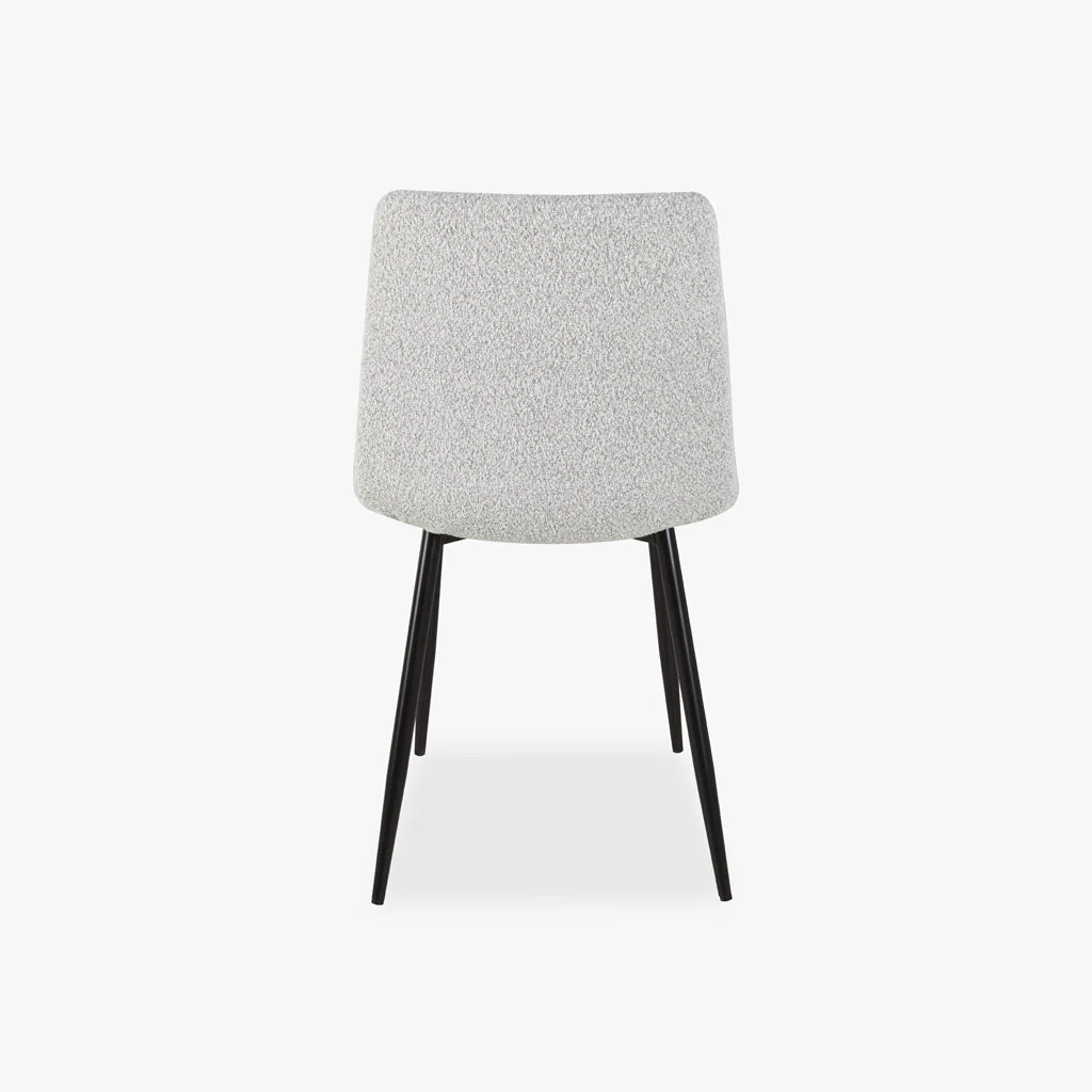 Cadeira Branco Castanho com Pés em Metal Preto RIBE - Image 6