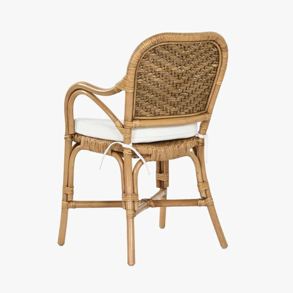 Cadeira de Bambu e Rattan Castanha 55x62x86 BALI - Image 3