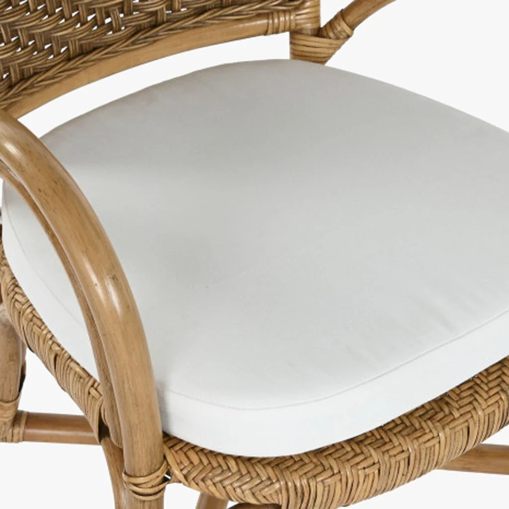 Cadeira de Bambu e Rattan Castanha 55x62x86 BALI - Image 4