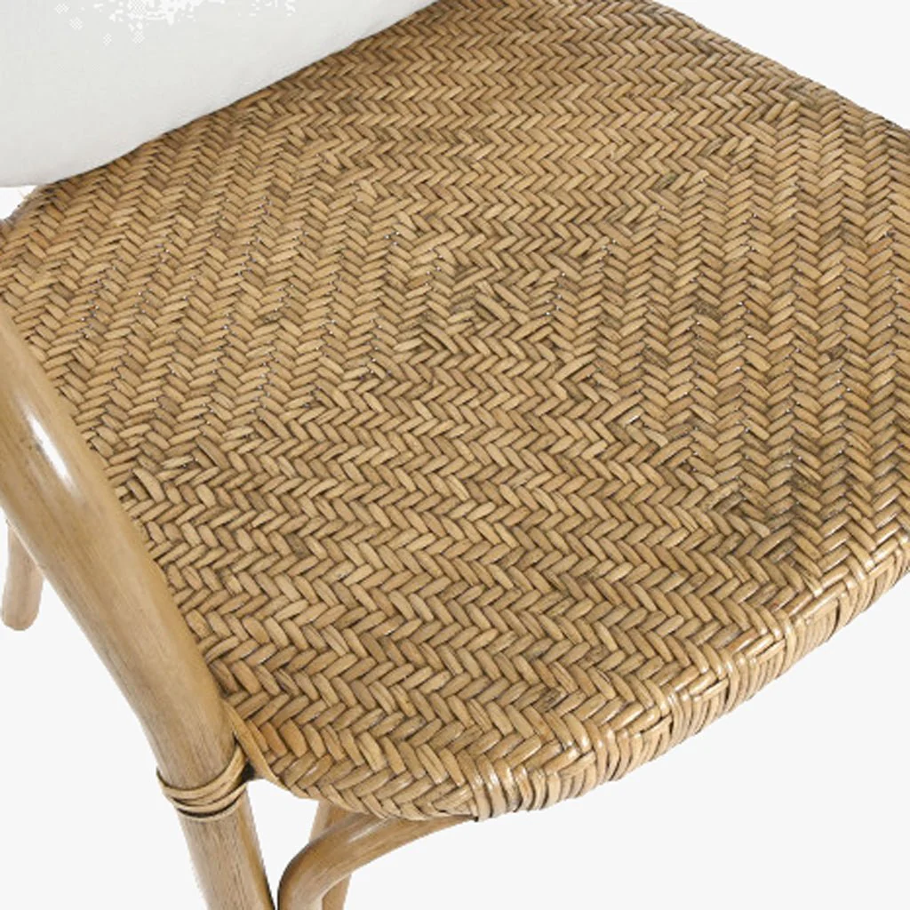 Cadeira de Bambu e Rattan Castanha 55x62x86 BALI - Image 6