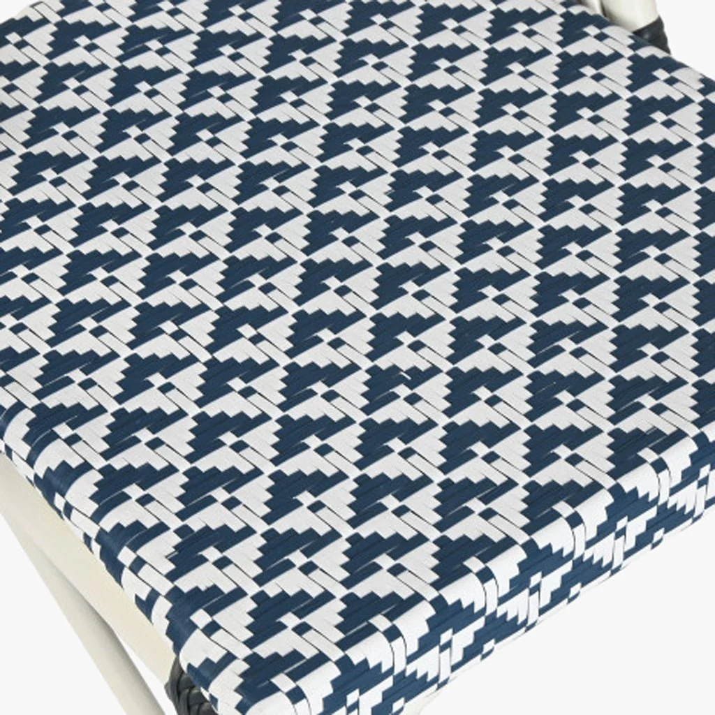 Cadeira de Metal Branco e Azul 46x57x88 - Image 5