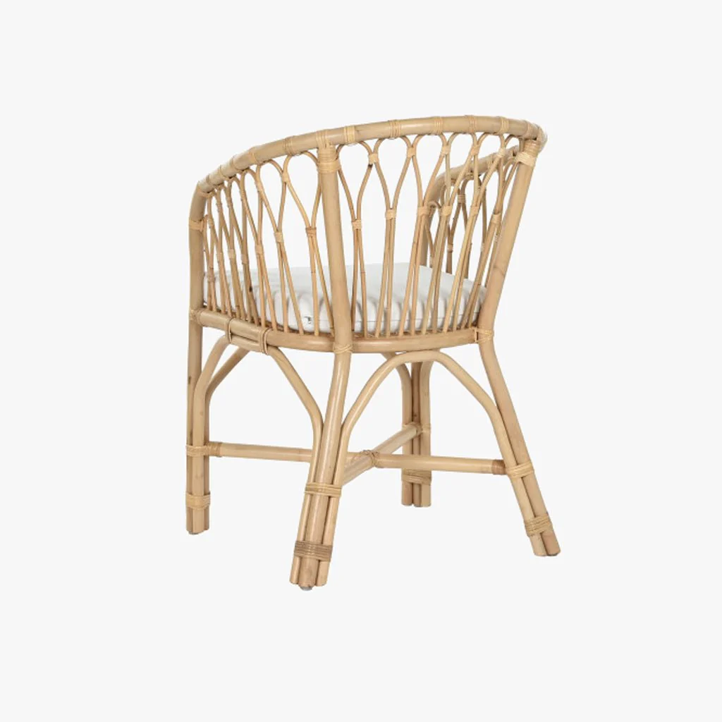 Cadeira de Rattan e Bambu 58x60x83 - Image 3