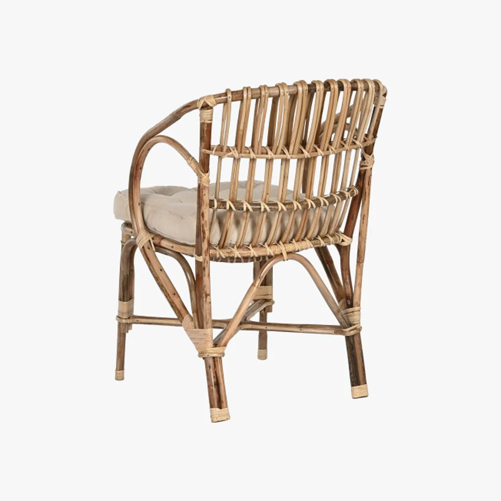 Cadeira de Rattan e Bambu 58x65x85 - Image 3