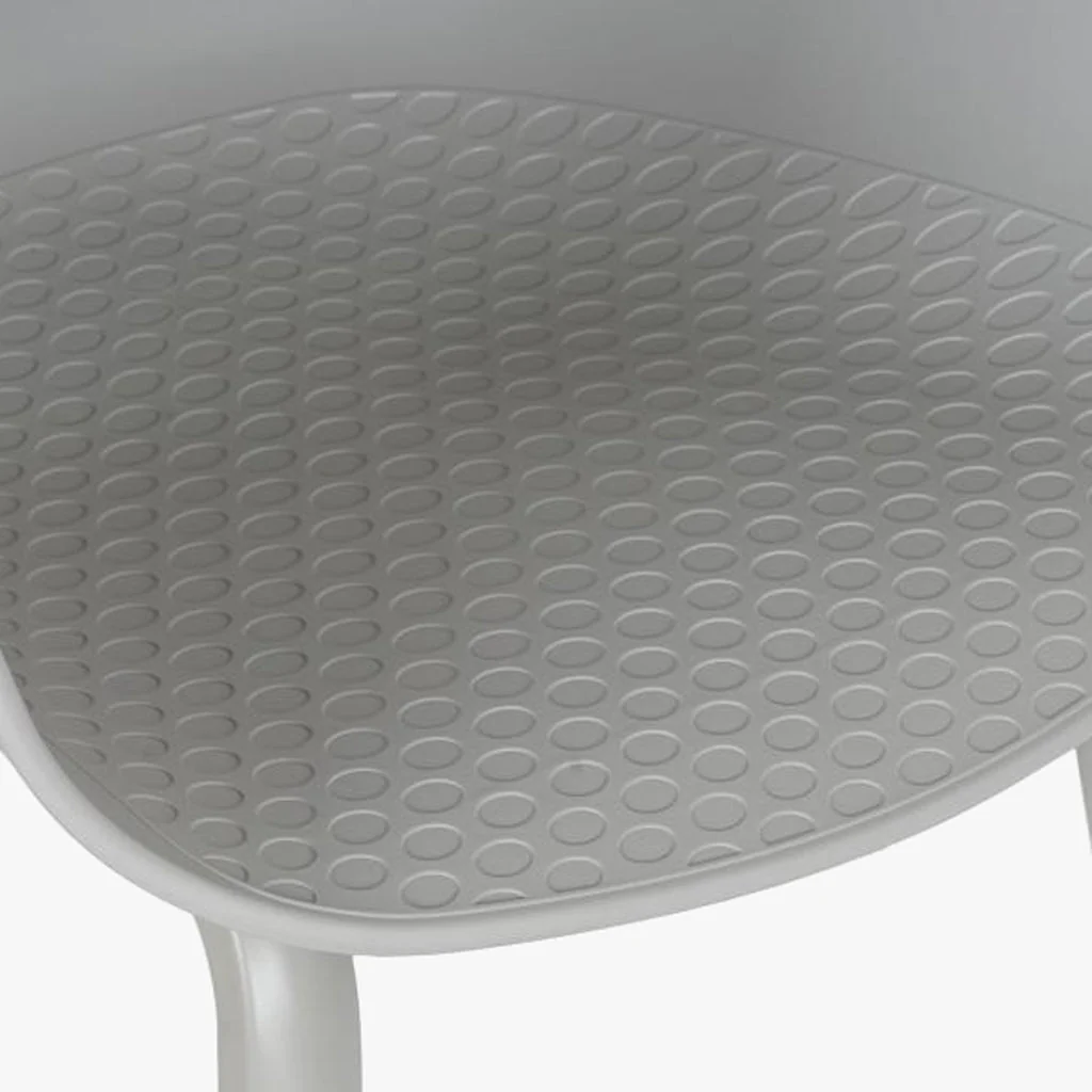 Cadeira PP Cinza 60x52x78 - Image 3