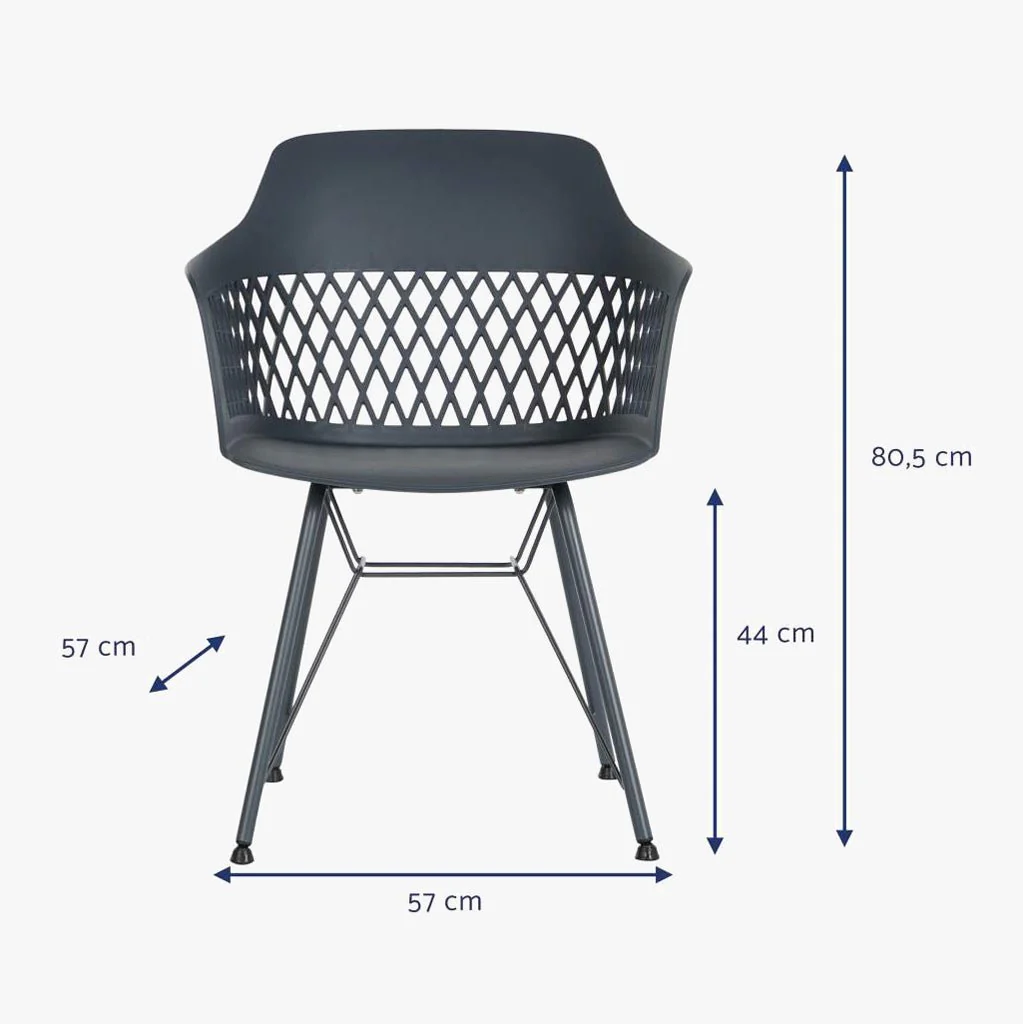 Cadeira PP Preto 57x57x80,5 - Image 7