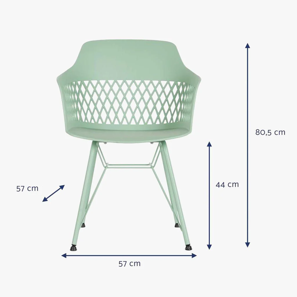 Cadeira PP Verde 57x57x80,5 - Image 7
