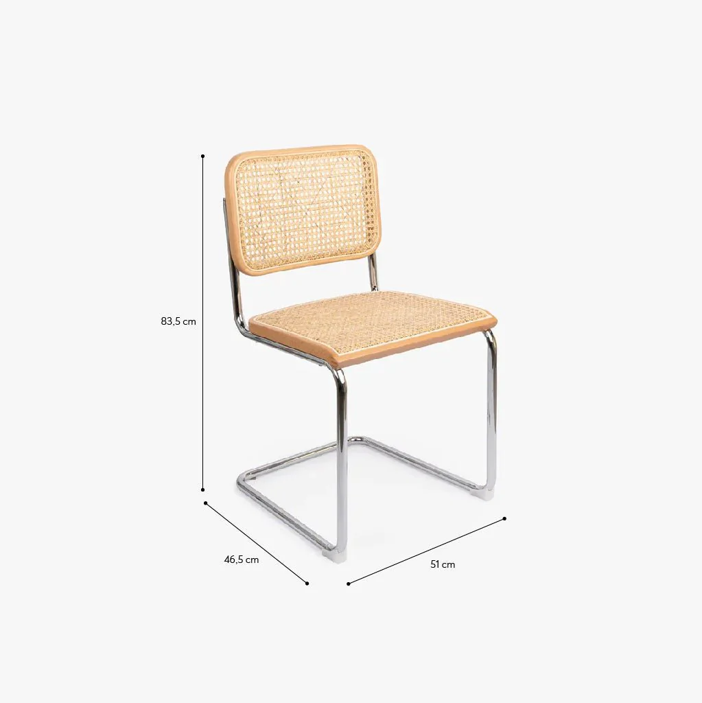 Cadeira Rattan Natural com Metal JAVA - Image 7
