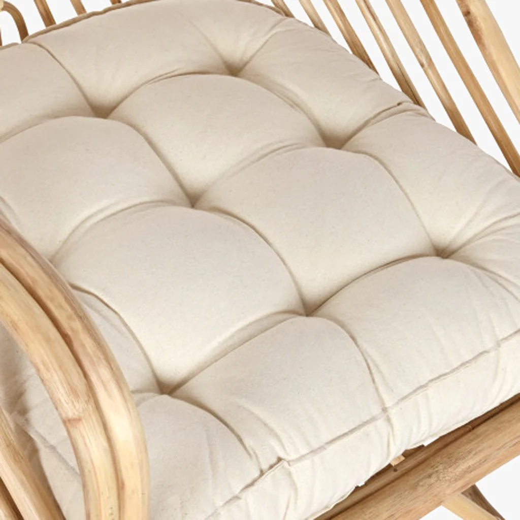 Cadeirão de Rattan e Bambu 58x61x87 - Image 4