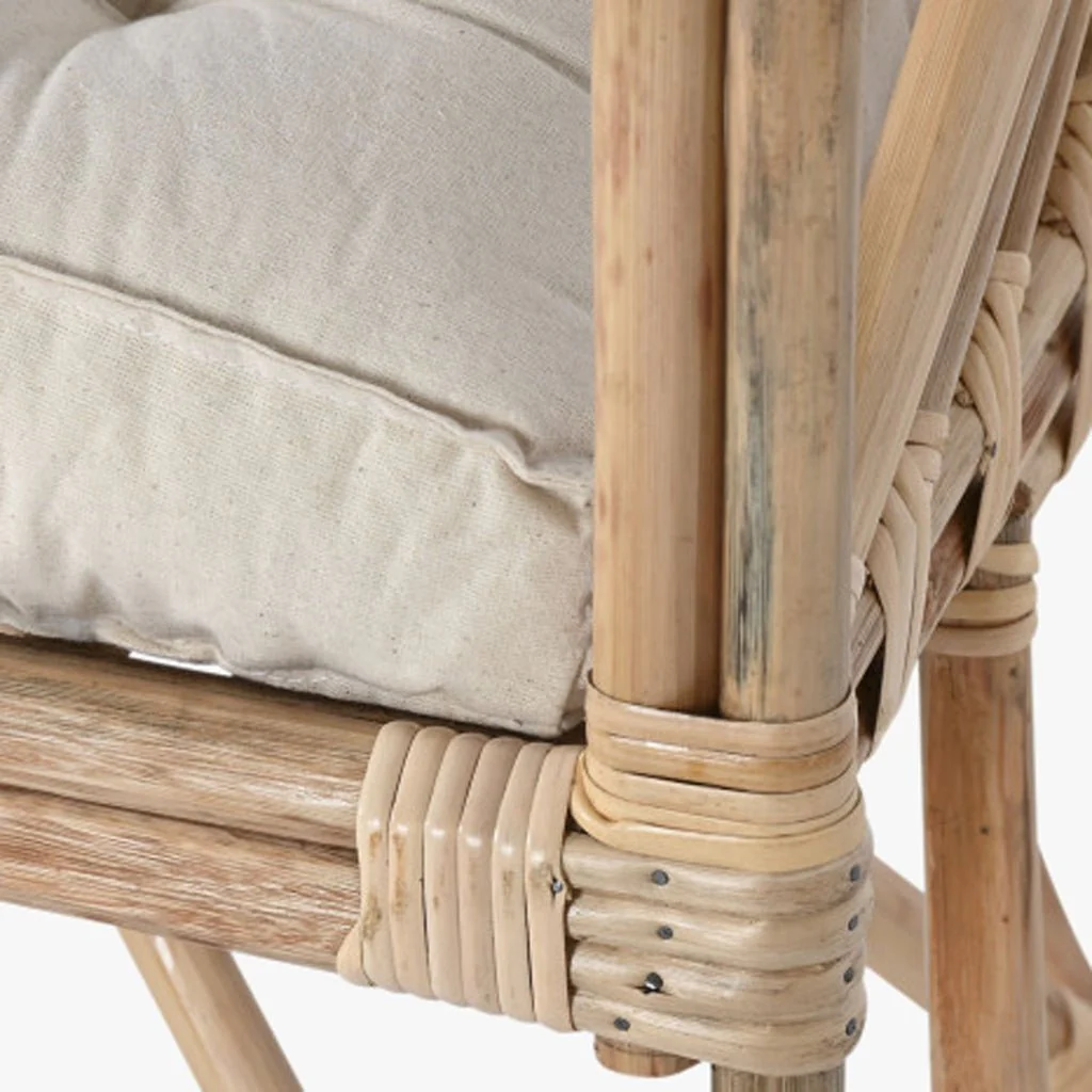 Cadeirão de Rattan e Bambu 58x61x87 - Image 6