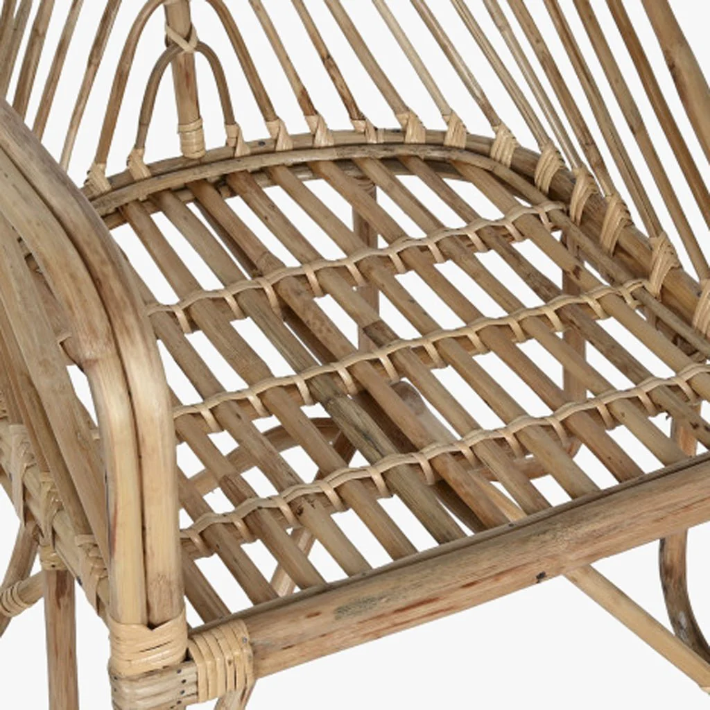 Cadeirão de Rattan e Bambu 58x61x87 - Image 7