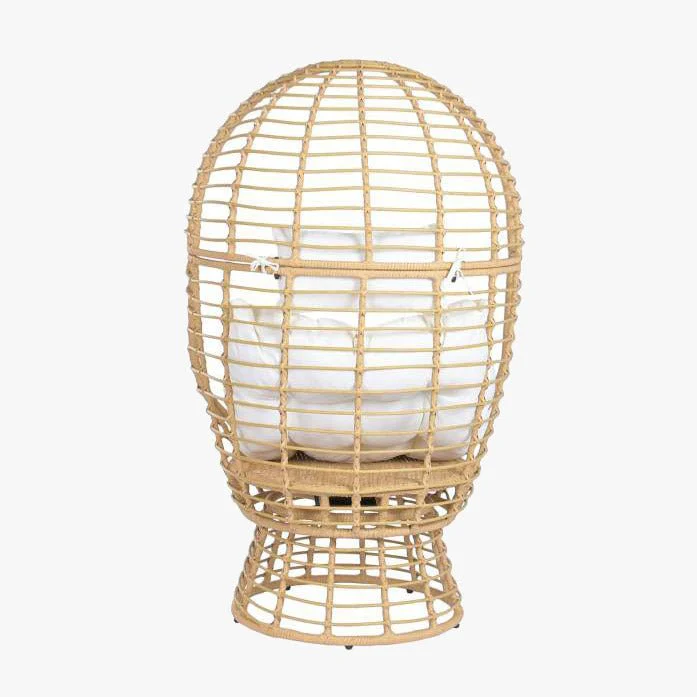 Cadeirao de Rattan Giratório 83x73x143 COMPORTA - Image 4