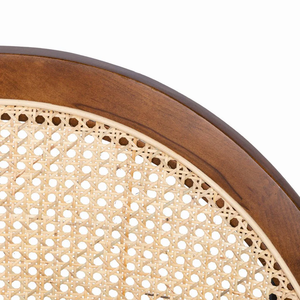 Cadeirão com Almofada Cinza com Costas em Rattan OZAWA - Image 5