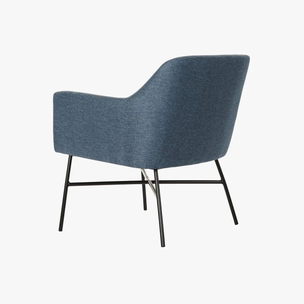 Cadeirão Cosmopolite Pé em Metal | Azul | 66x62x75 cm - Image 3