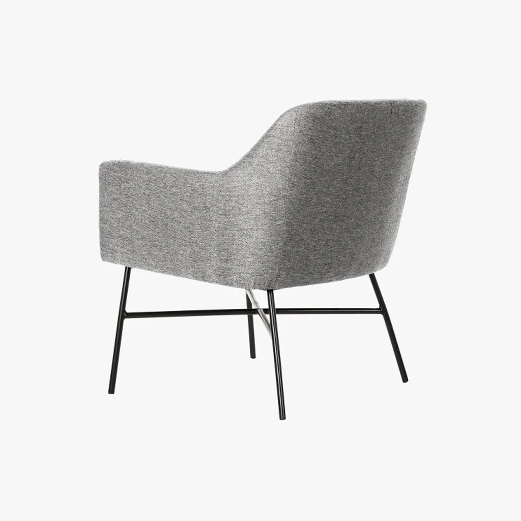 Cadeirão Cosmopolite Pé em Metal | Cinza | 66x62x75 cm - Image 3