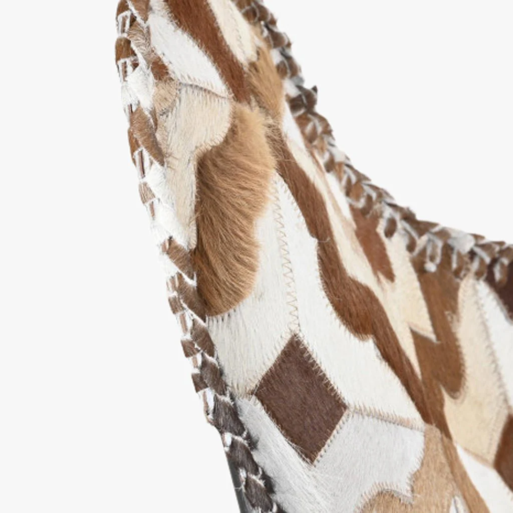 Cadeira Pele Flor Geo. Camel/Branco VERVE - Image 6