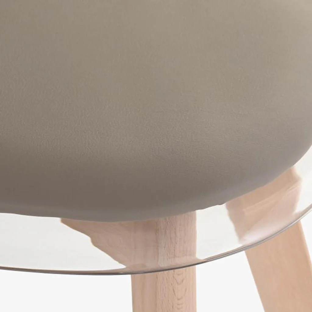 Cadeira Transparente Bege 54X47X83 EAMES - Image 5