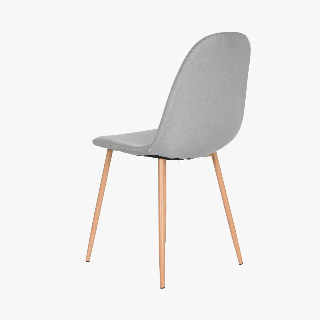 Cadeira em Tecido CInza com Pés Efeito Madeira 44X51X90 EAMES - Image 3