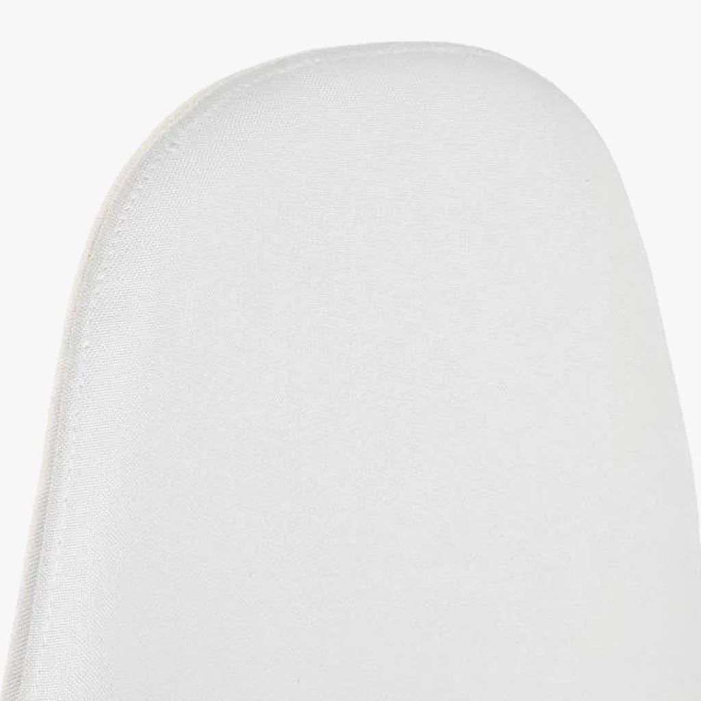 Cadeira em Tecido Branco com Pés Efeito Madeira 44X51X85 EAMES - Image 5