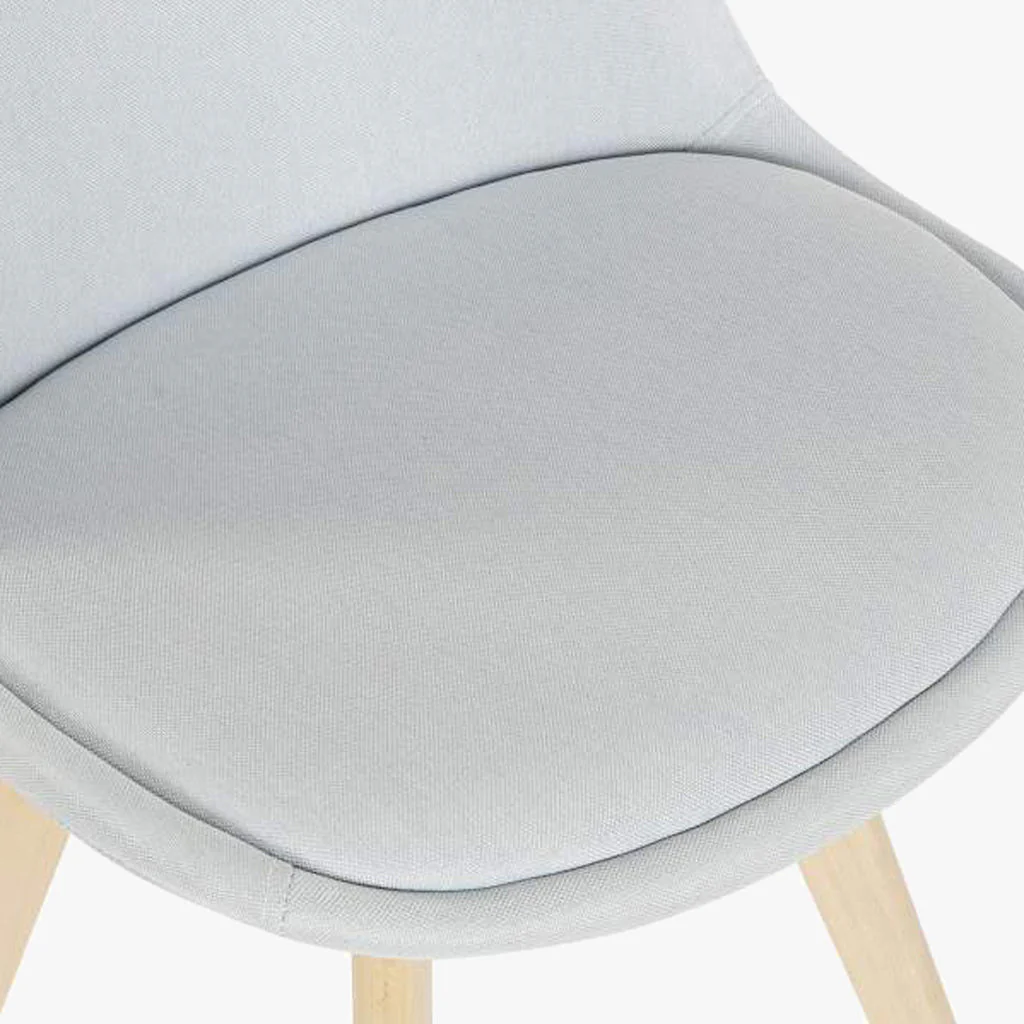 Cadeira Com Revestimento Tecido Azul e Pés em Faia 48X56X83 EAMES - Image 3