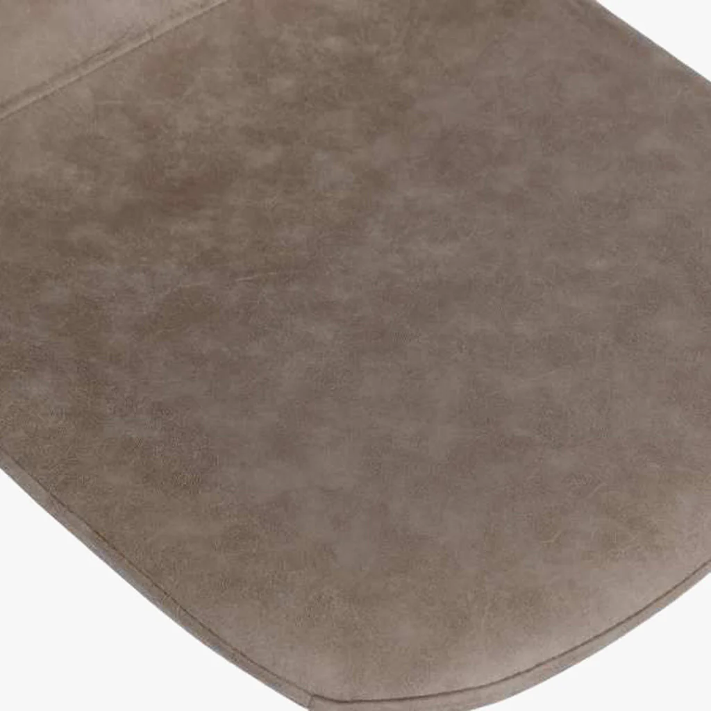 Cadeira com Revestimento Sintético Castanho Claro e Pés Efeito Madeira 44X51X90 EAMES - Image 5