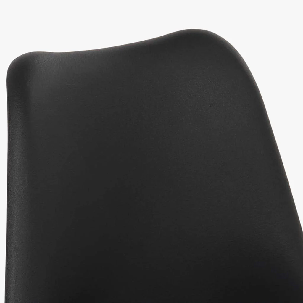 Cadeira Com Revestimento Sintético Preto 48X55X84 EAMES - Image 3