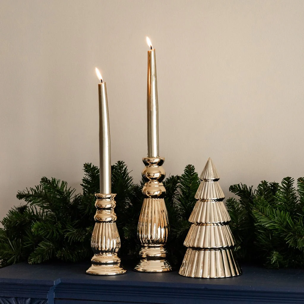 Conjunto de Velas Castiçal Dourada NOX - Image 2