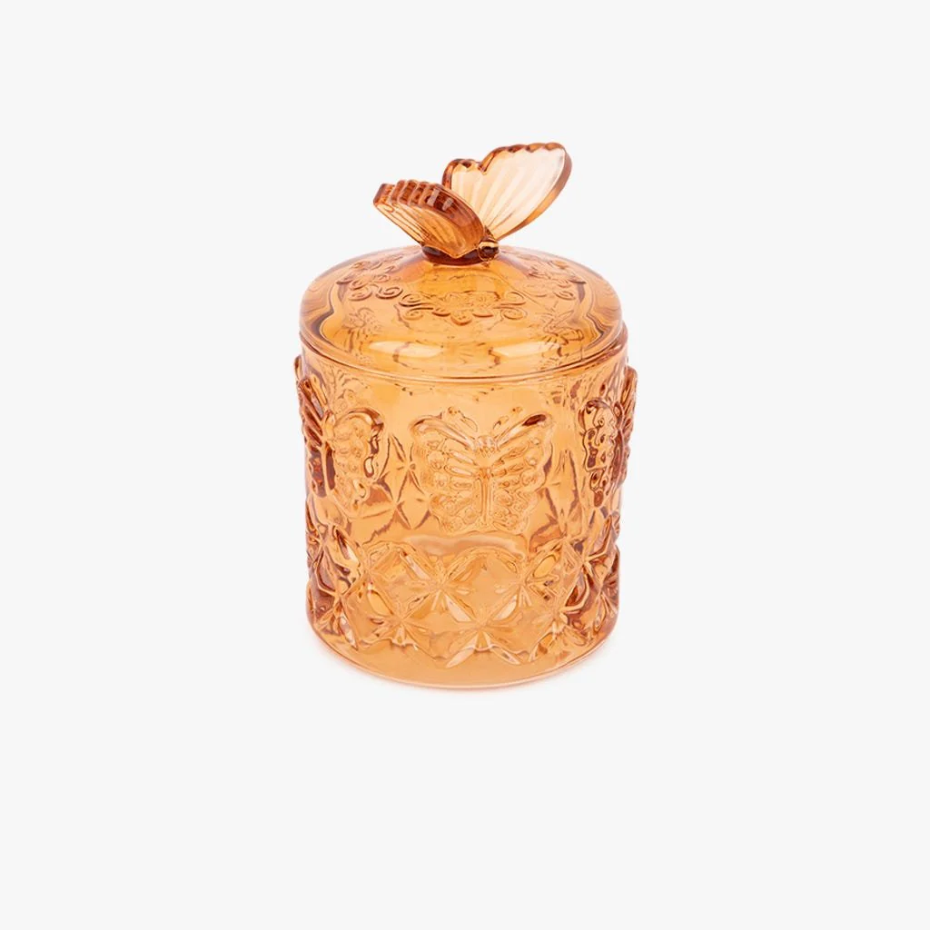 Caixa de Vidro com Borboleta Castanho MIA