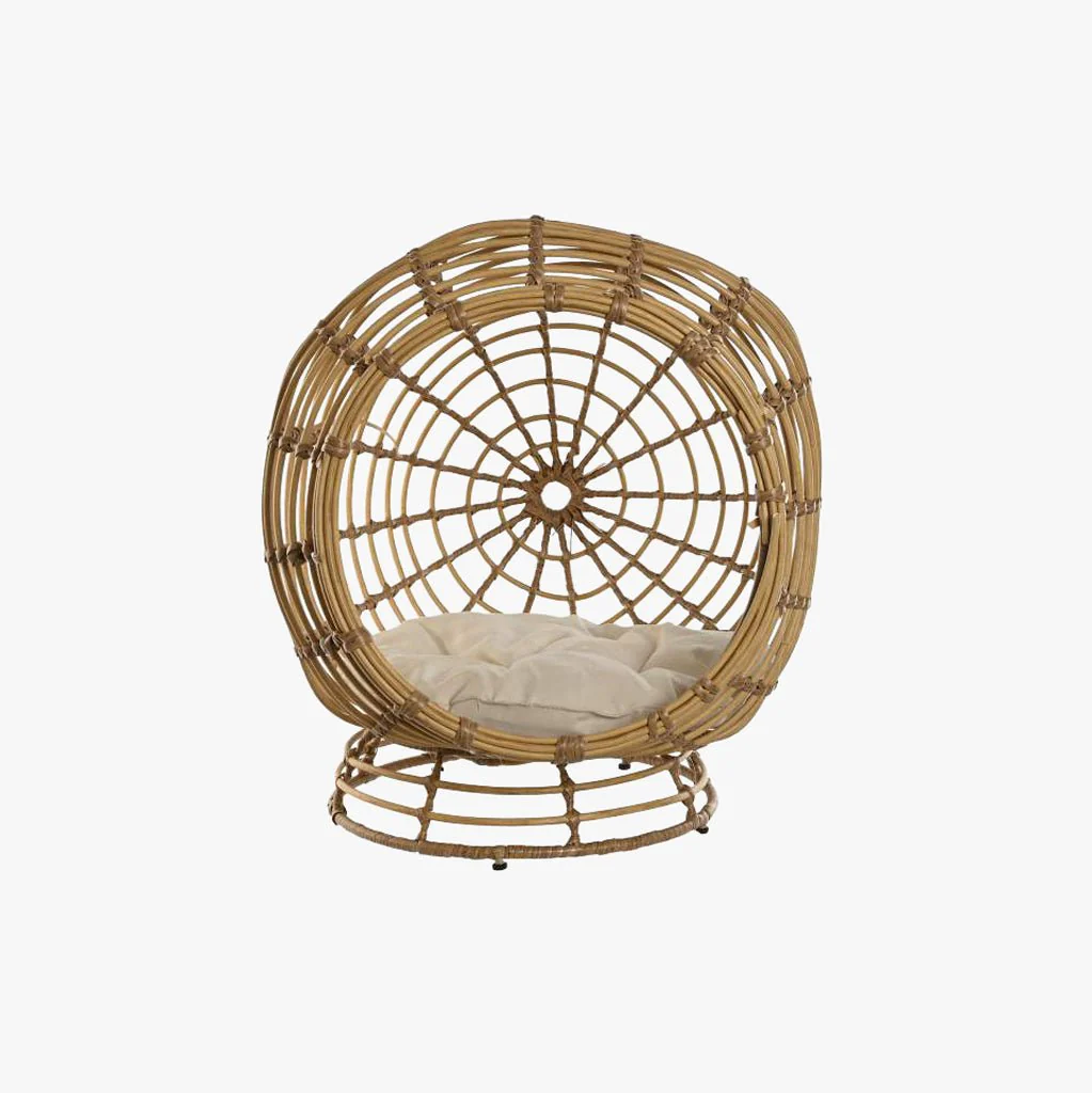 Cama de Animal Rattan Circular 60x58x58 PAWRENTS - Image 3