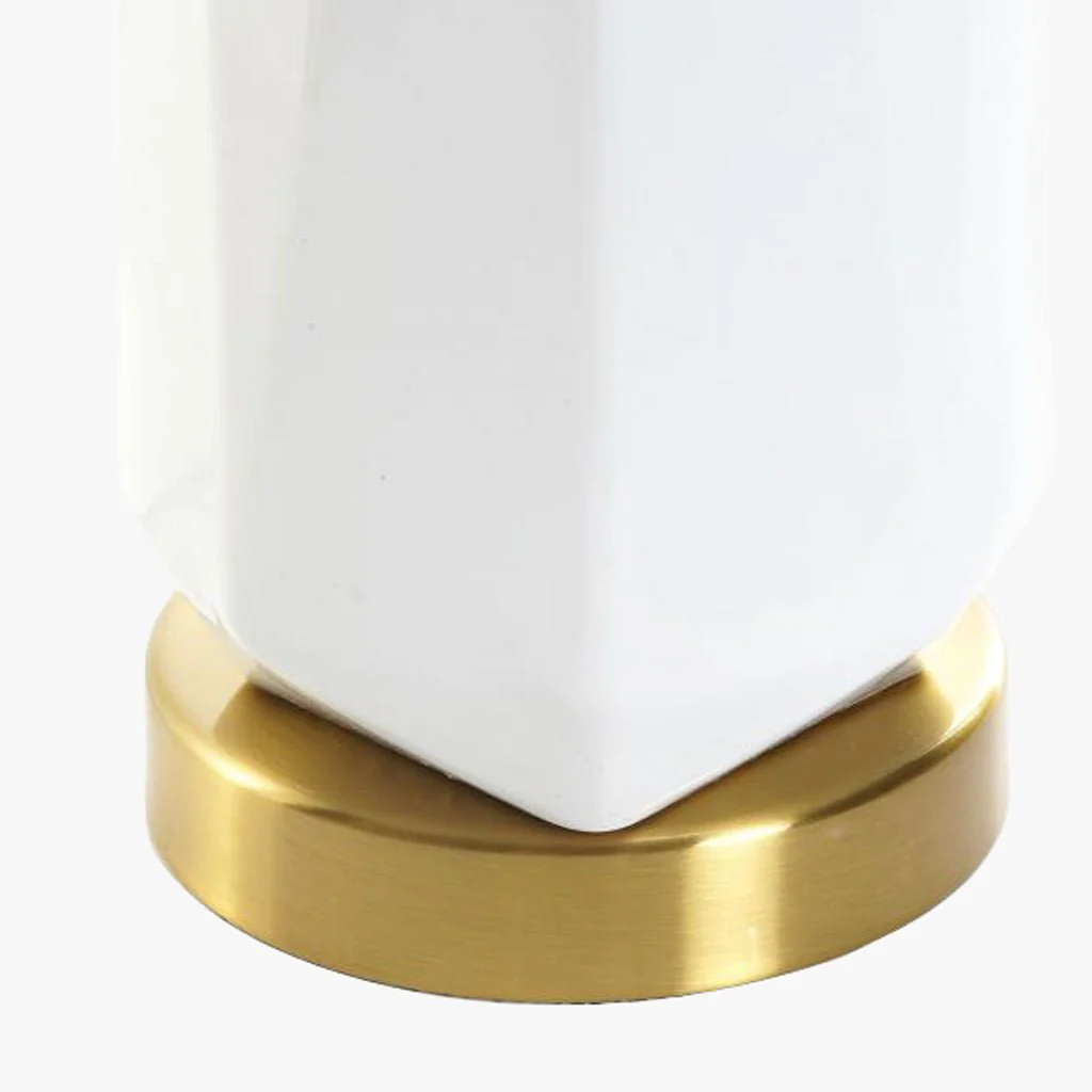 Candeeiro de Mesa Branco 62 cm LUMINA - Image 4