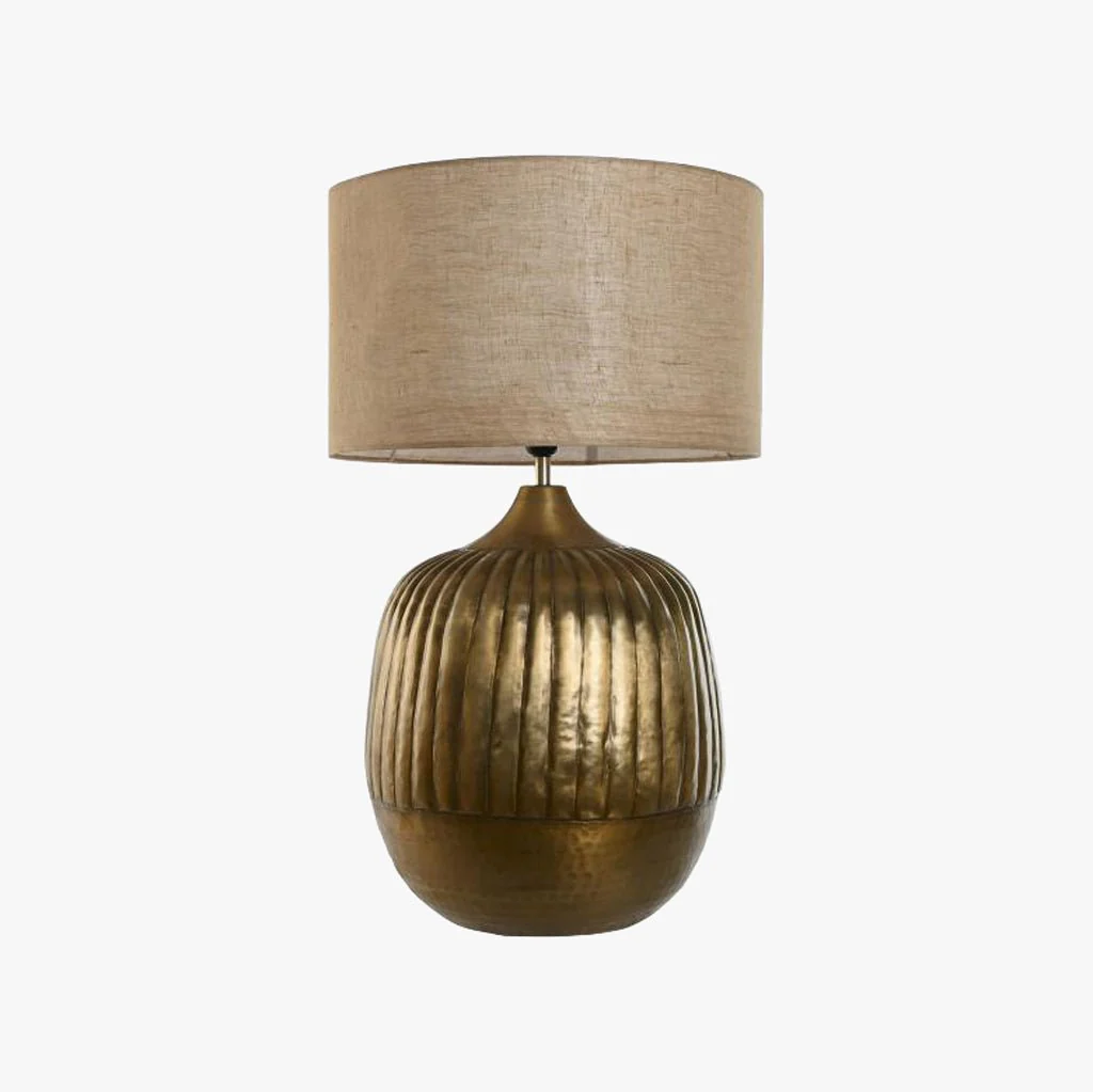 Candeeiro de Mesa Metal Castanho 69 cm ÉPICO - Image 2