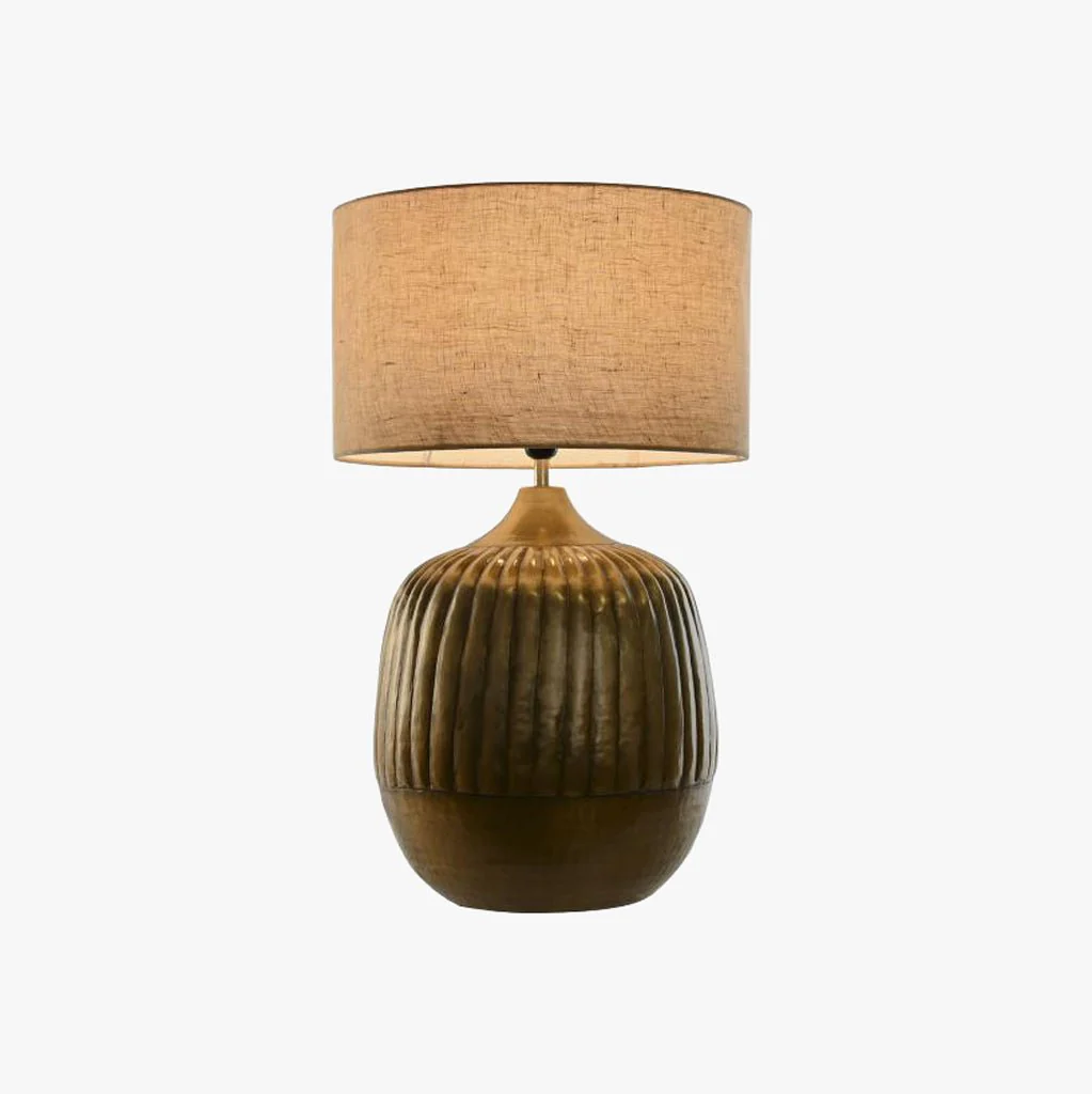 Candeeiro de Mesa Metal Castanho 69 cm ÉPICO - Image 3