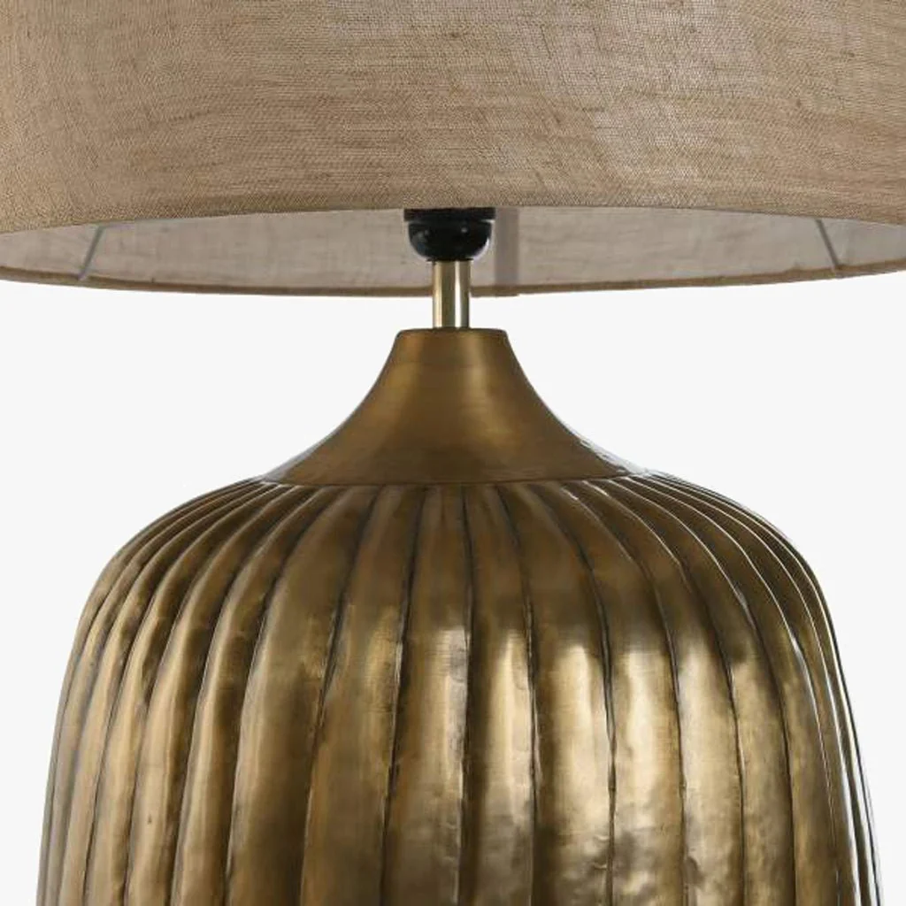 Candeeiro de Mesa Metal Castanho 69 cm ÉPICO - Image 4