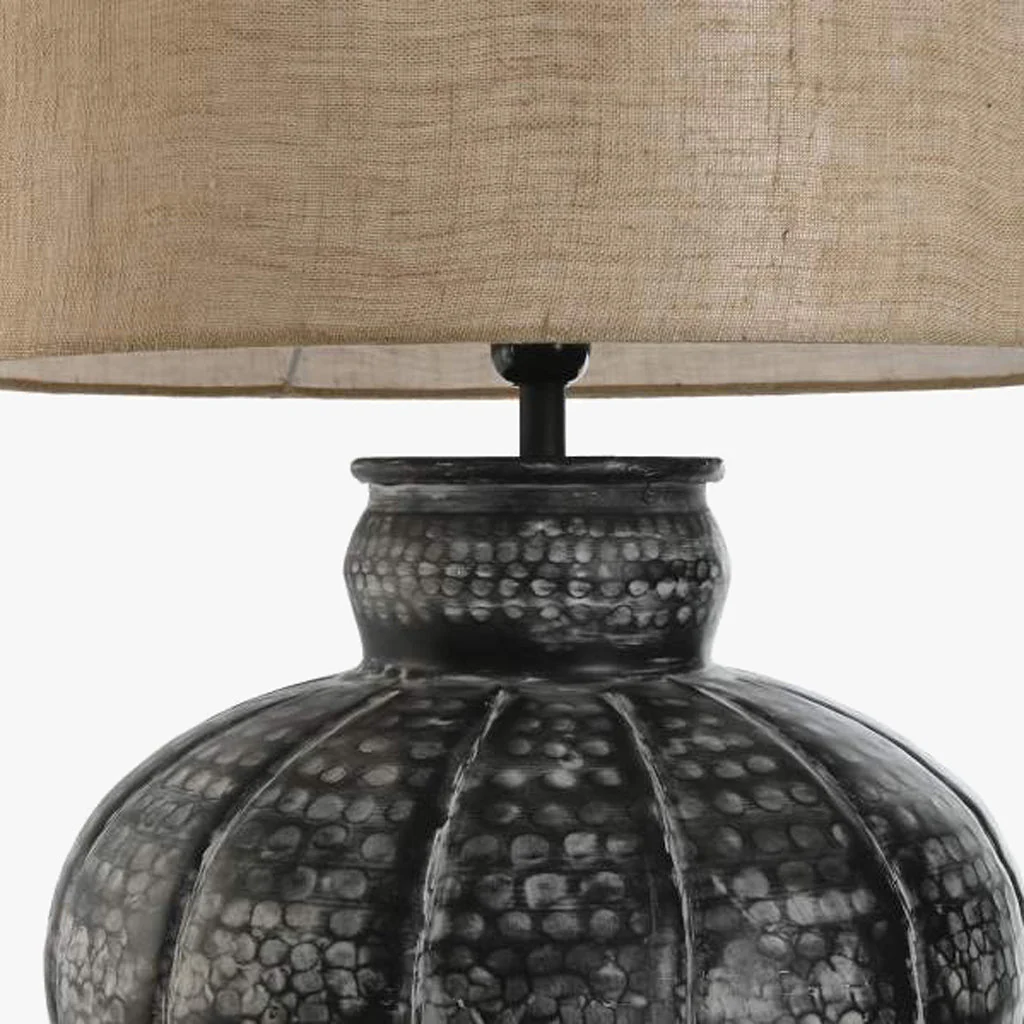 Candeeiro de Mesa Metal Preto 69 cm ÉPICO - Image 3