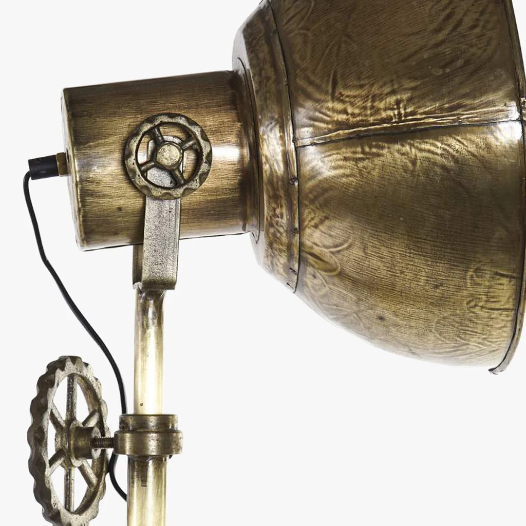 Candeeiro de Chão Tripé Metal Dourado ICONIC - Image 3