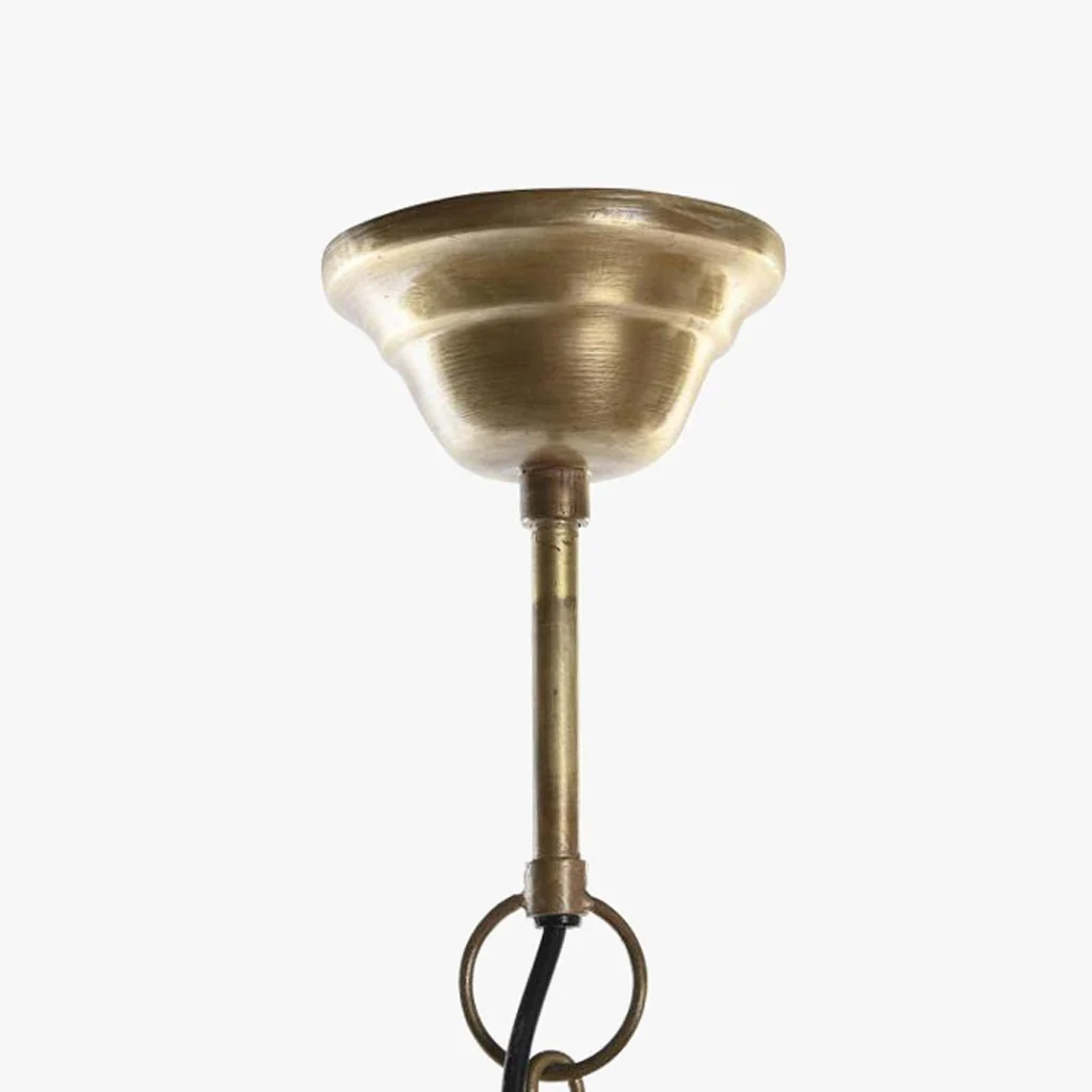 Candeeiro de Teto Martelado Dourado LUXE - Image 4