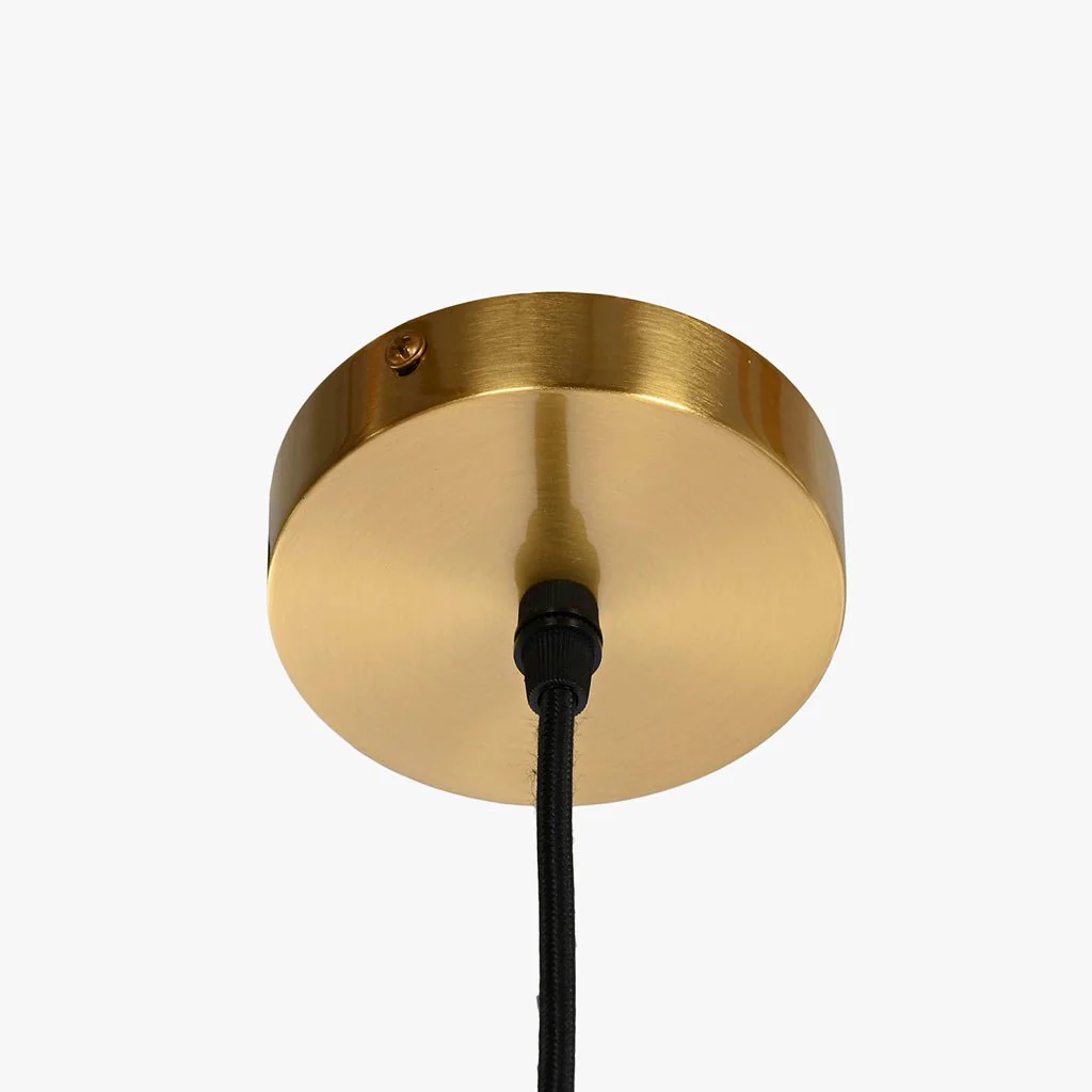 Candeeiro de Teto Metal Branco e Dourado LUXE - Image 5