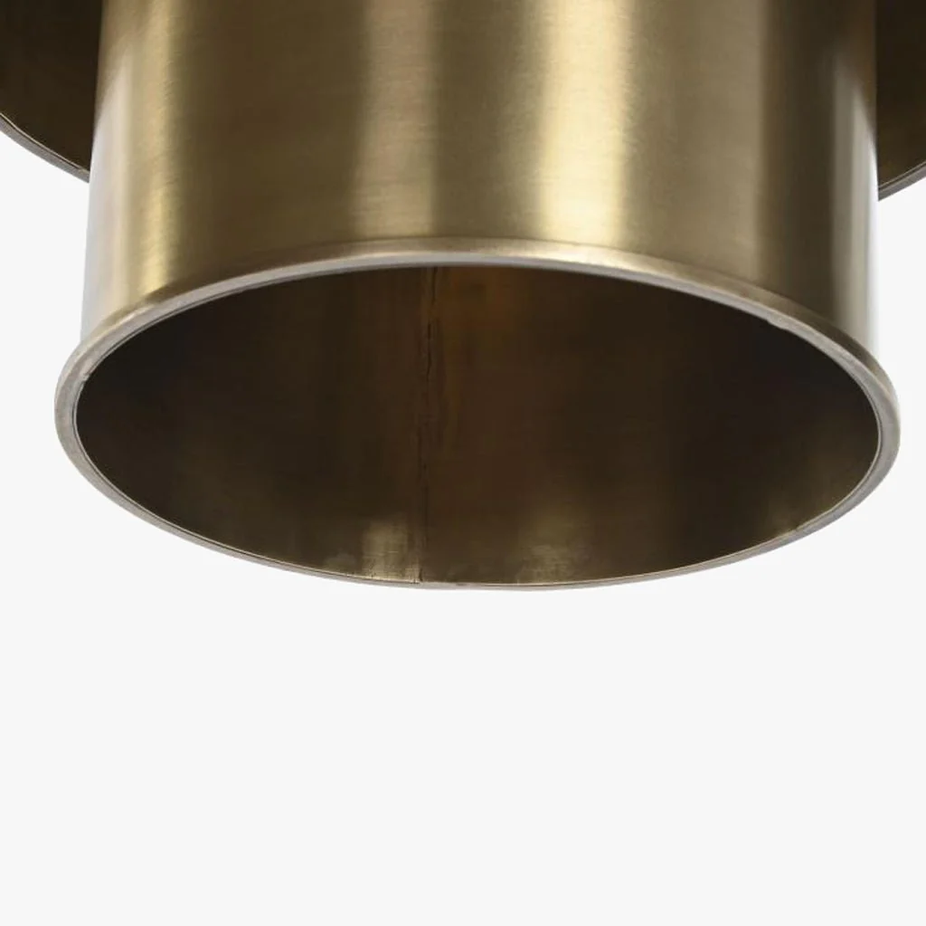 Candeeiro de Teto Triplo Dourado LUXE - Image 4