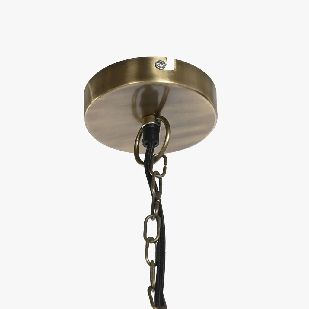 Candeeiro de Teto Triplo Dourado LUXE - Image 5