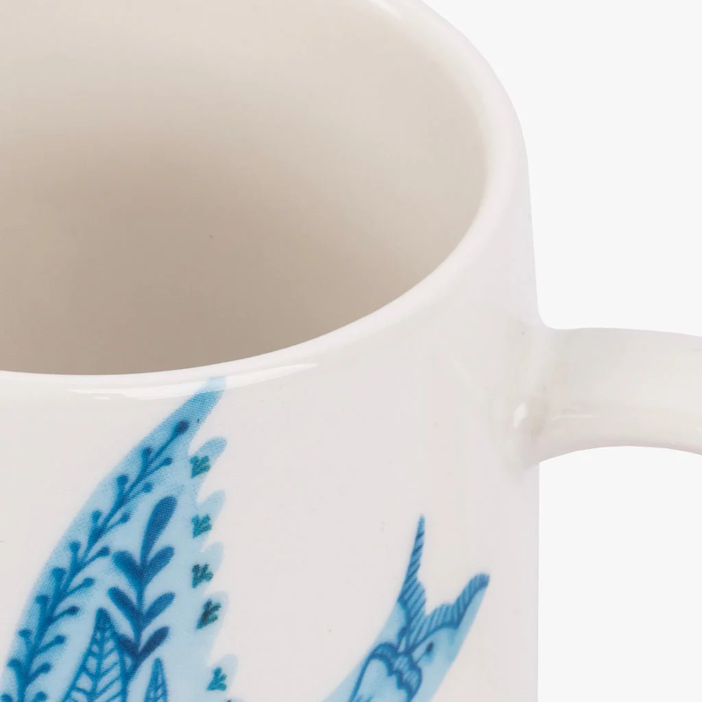 Caneca New Bone China com Pássaro Azul BLUE BIRD - Image 4