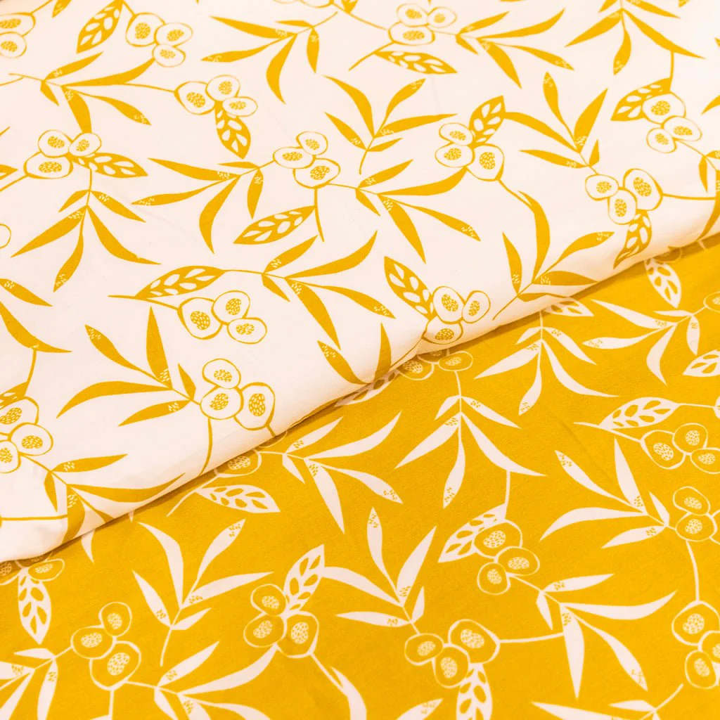 Capa de Edredão Flores Amarelo 140x220 BACKYARD - Image 2