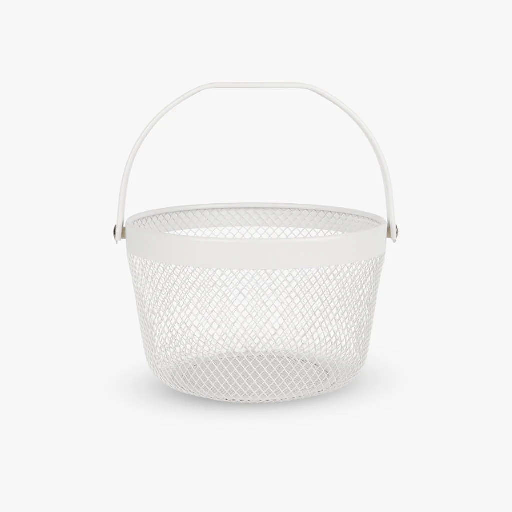 Cesto de Metal Branco ALL WHITE
